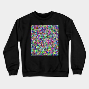 Geometric Line Pattern Crewneck Sweatshirt